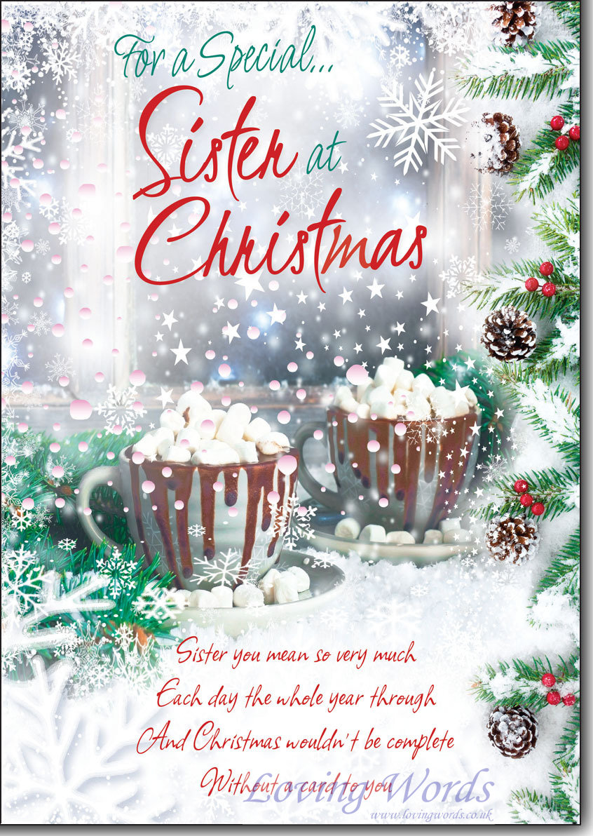 Special Sister At Christmas Greeting Cards By Loving Words