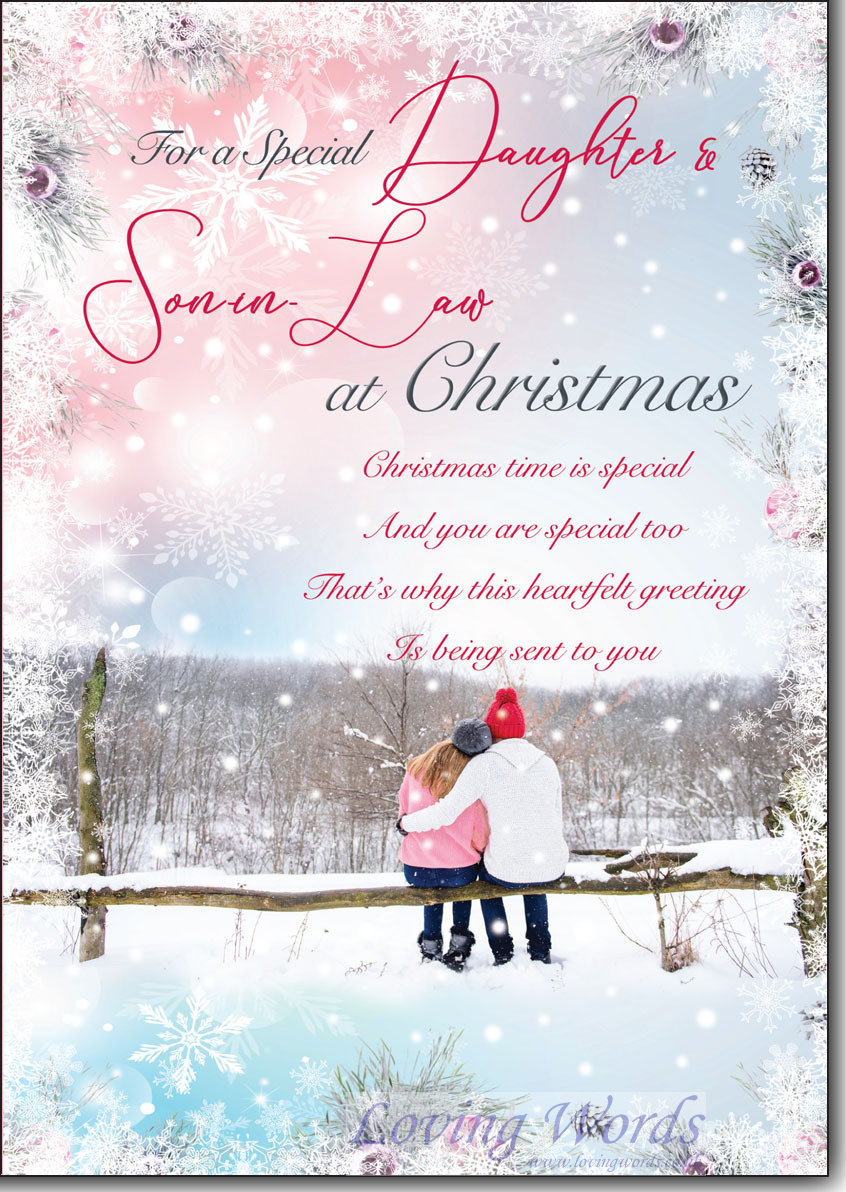 Daughter & Son in Law at Christmas Greeting Cards by Loving Words
