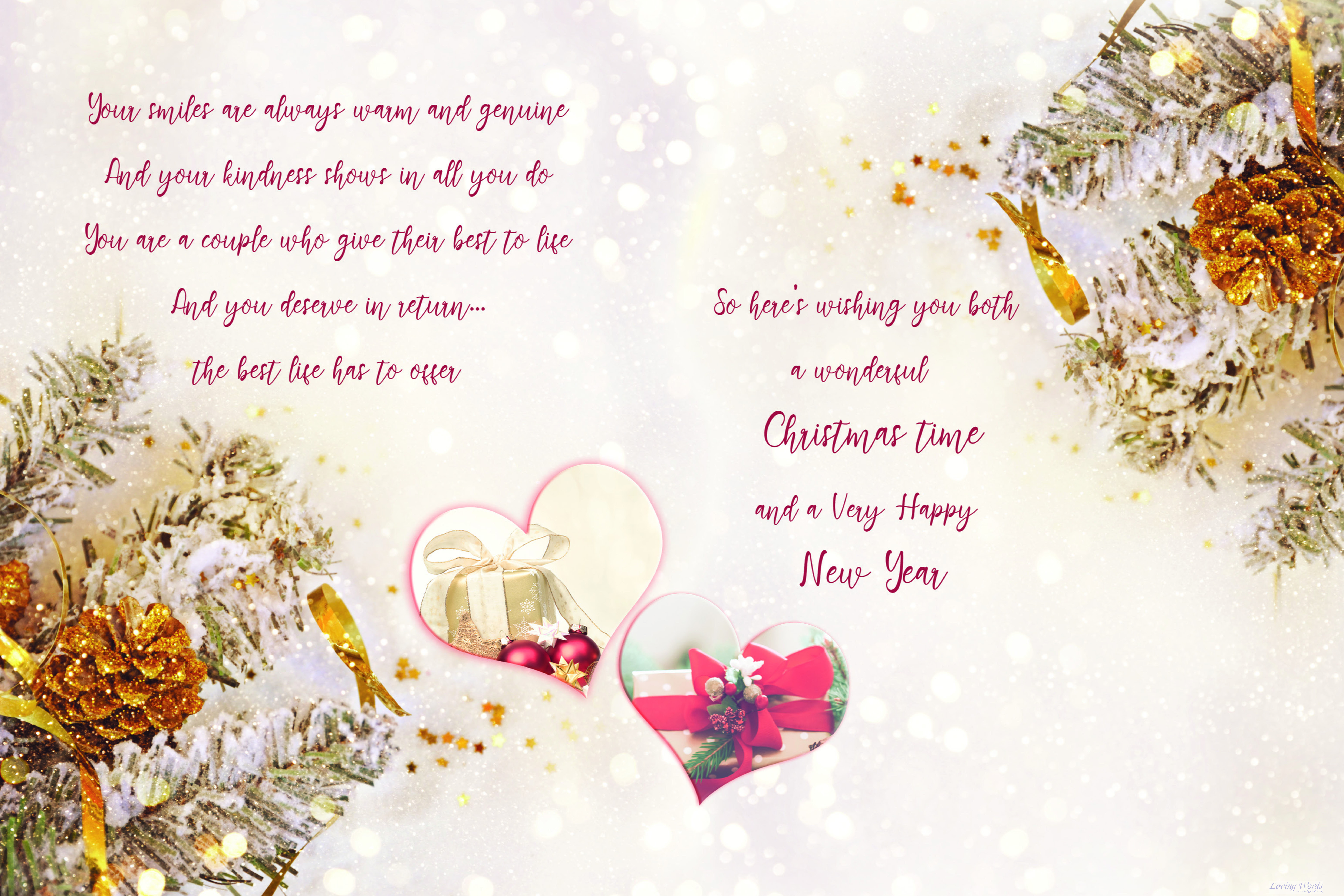 Both of You at Christmas | Greeting Cards by Loving Words