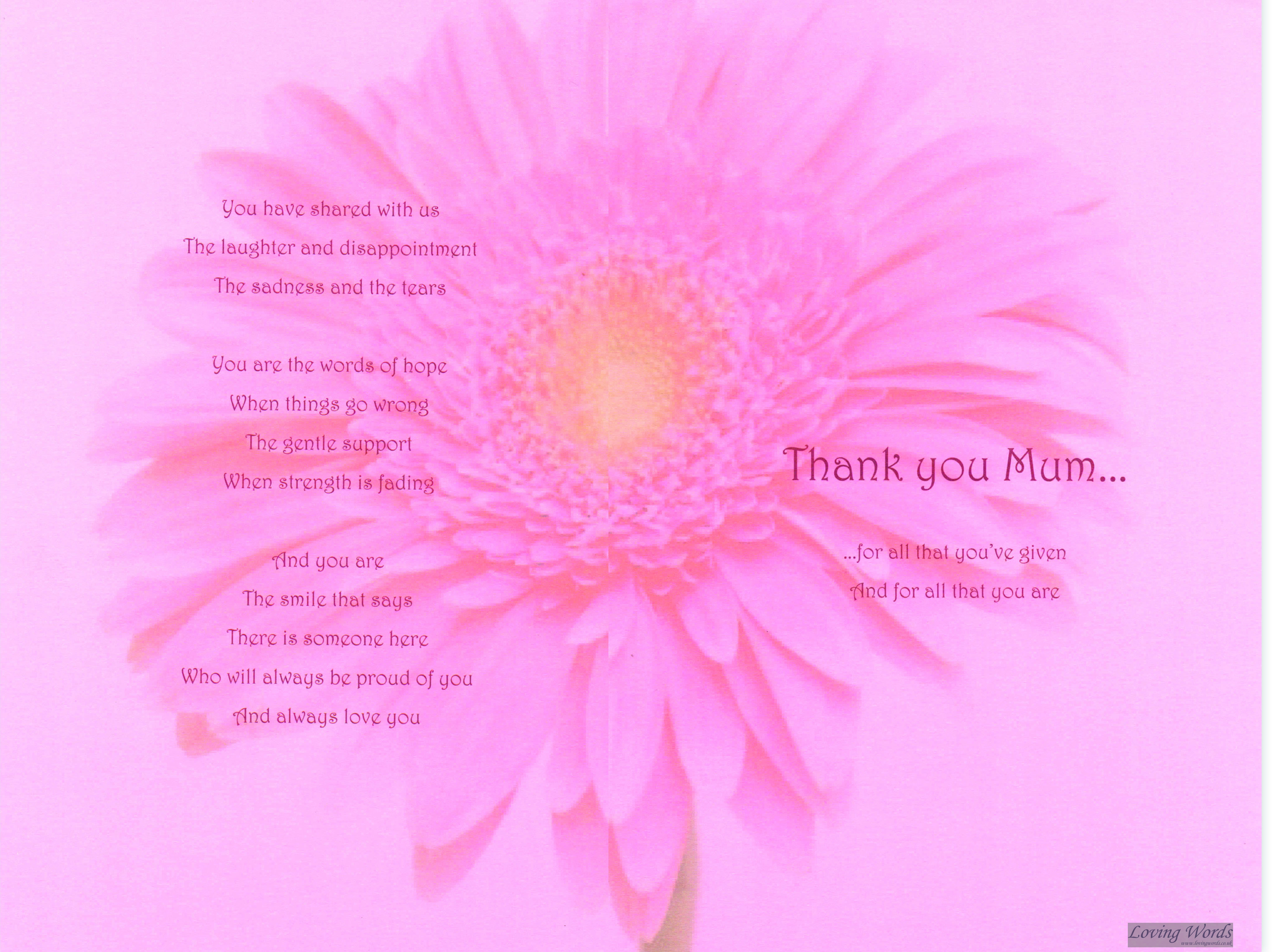 Special Mum With Love | Greeting Cards by Loving Words