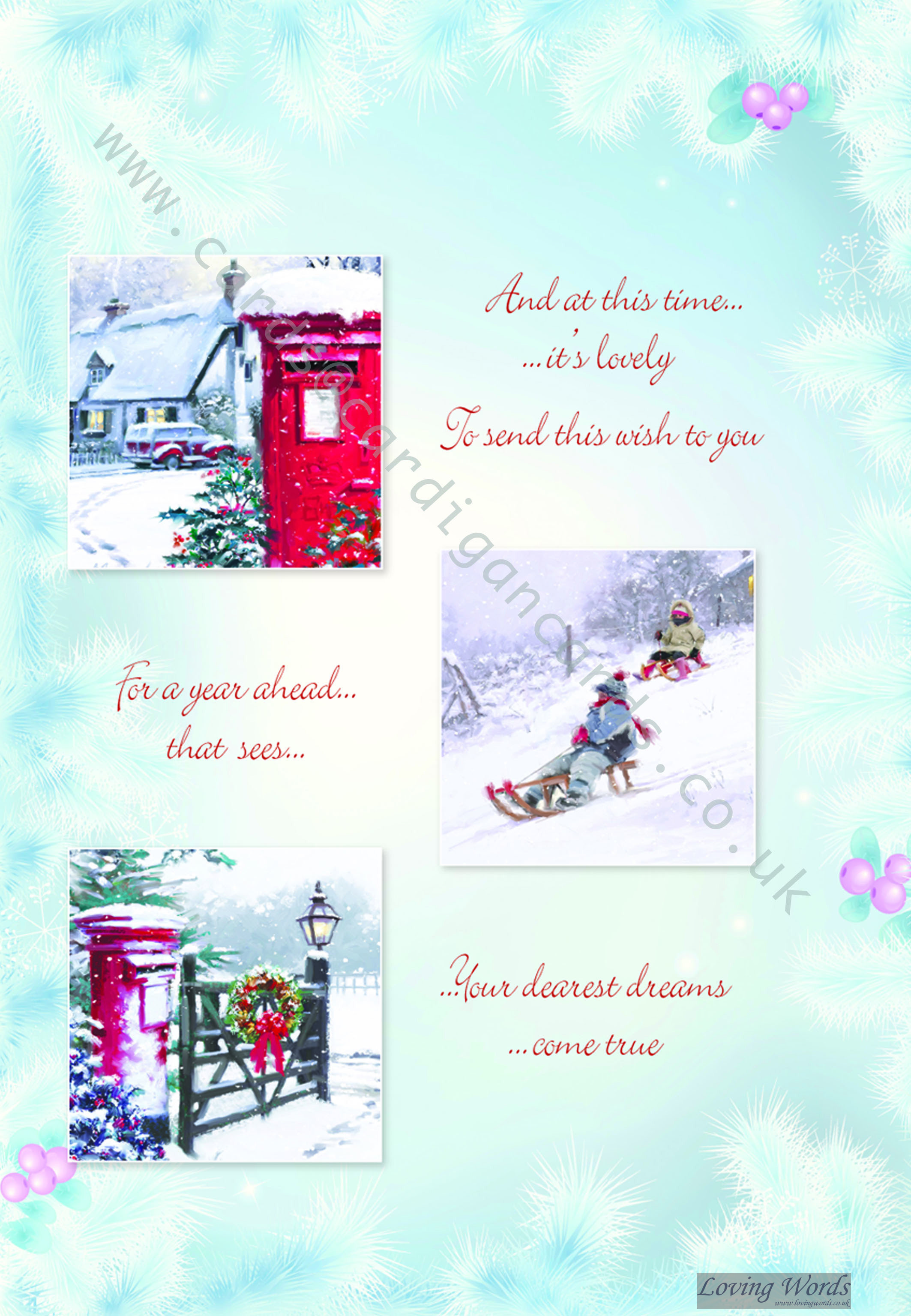 Daughter &amp; Son in Law at Christmas | Greeting Cards by Loving Words