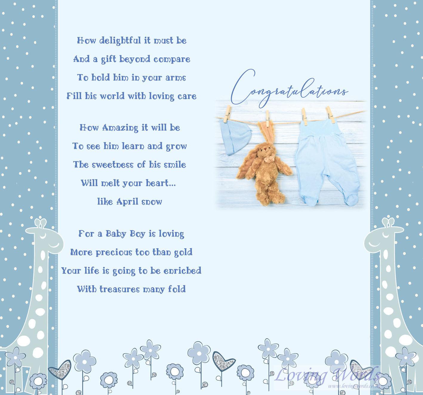 Birth Our Gt Grandson | Greeting Cards by Loving Words