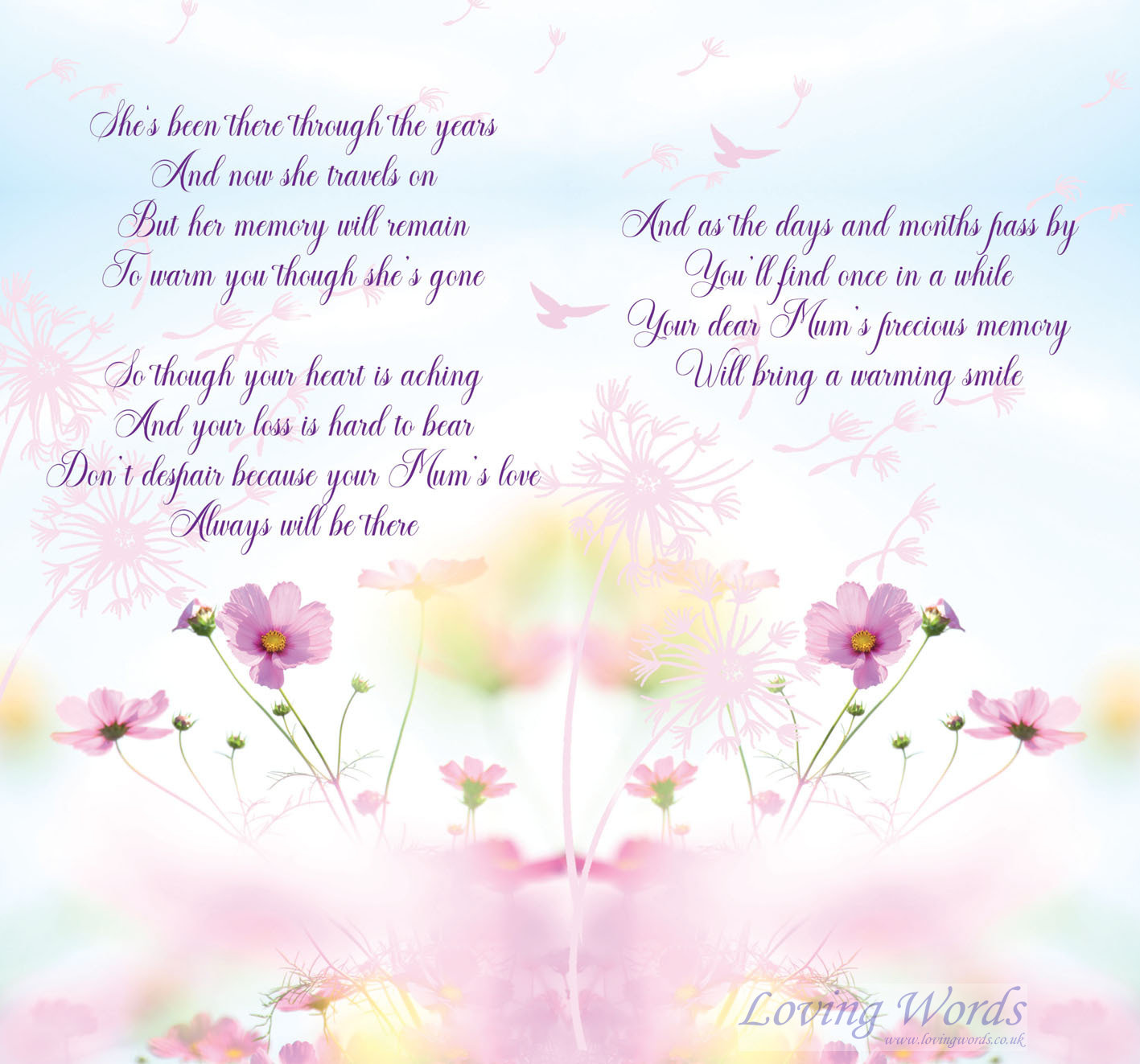 Loss Of Mum | Greeting Cards by Loving Words