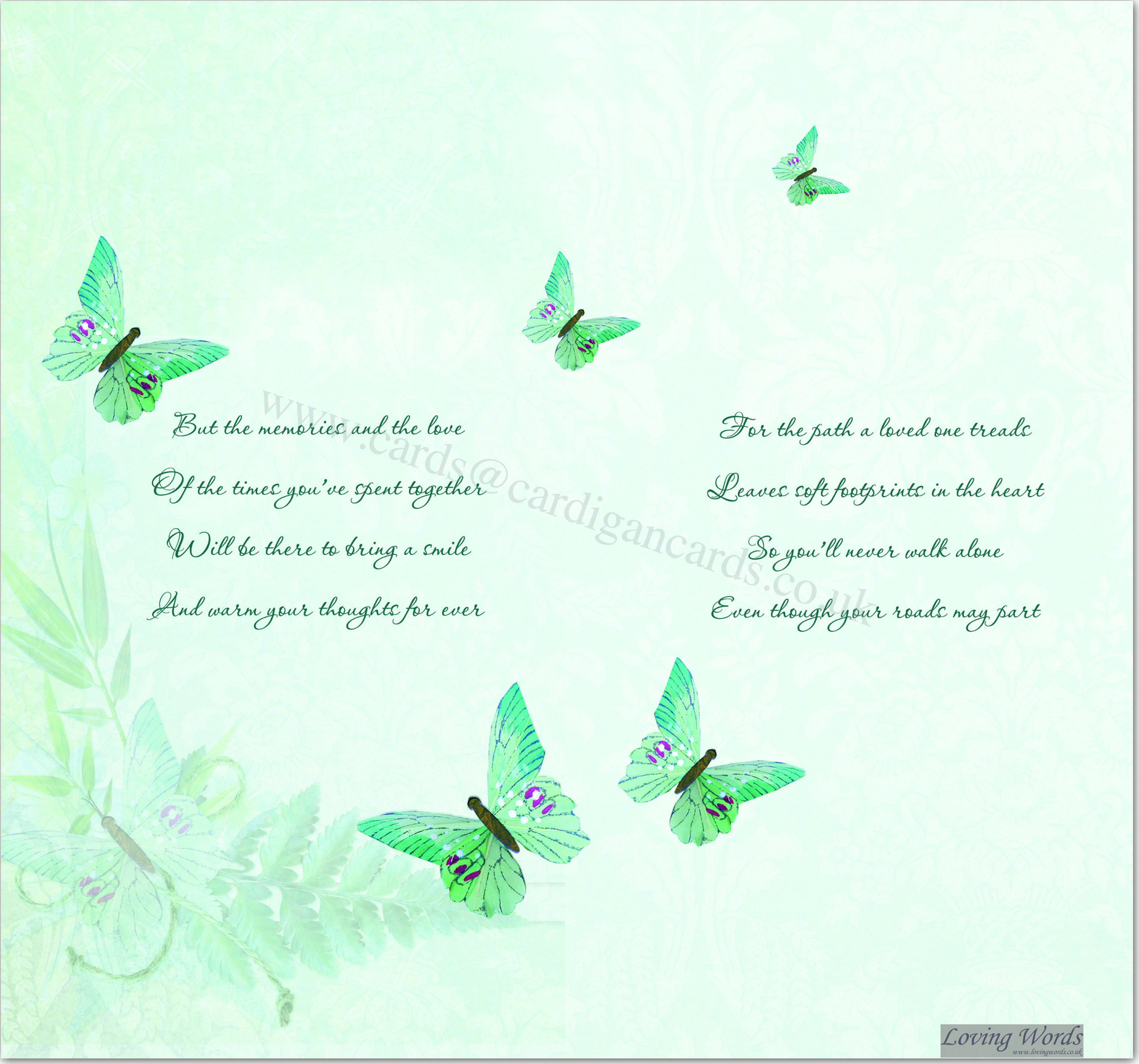 Thinking of you in your sorrow | Greeting Cards by Loving Words