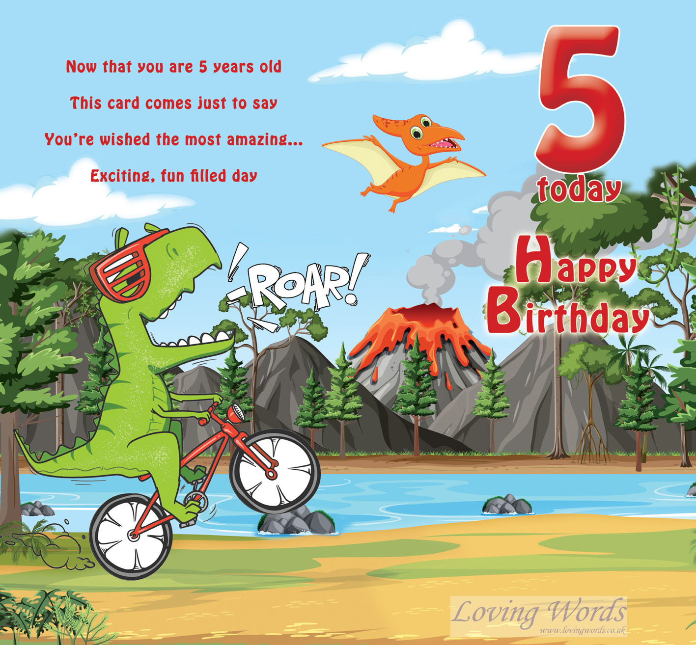 5th Birthday Boy Greeting Cards By Loving Words