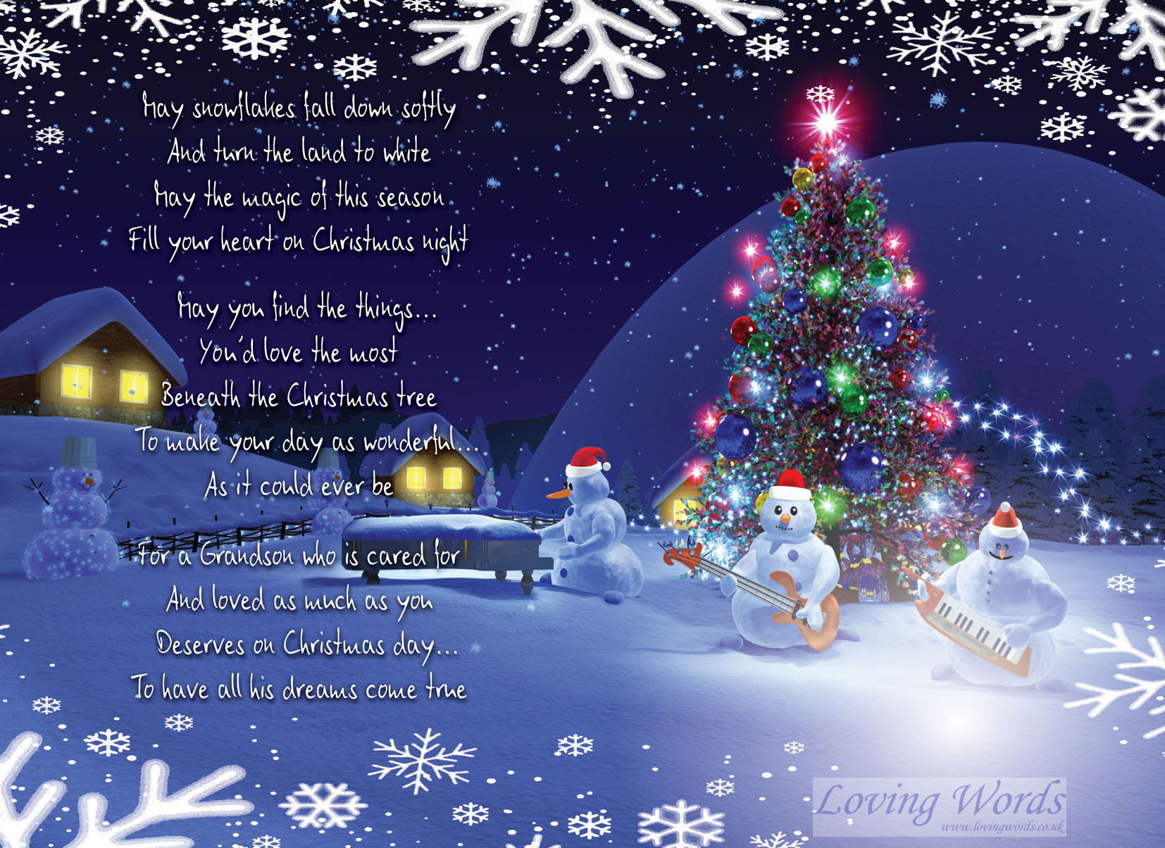 Special Grandson at Christmas | Greeting Cards by Loving Words