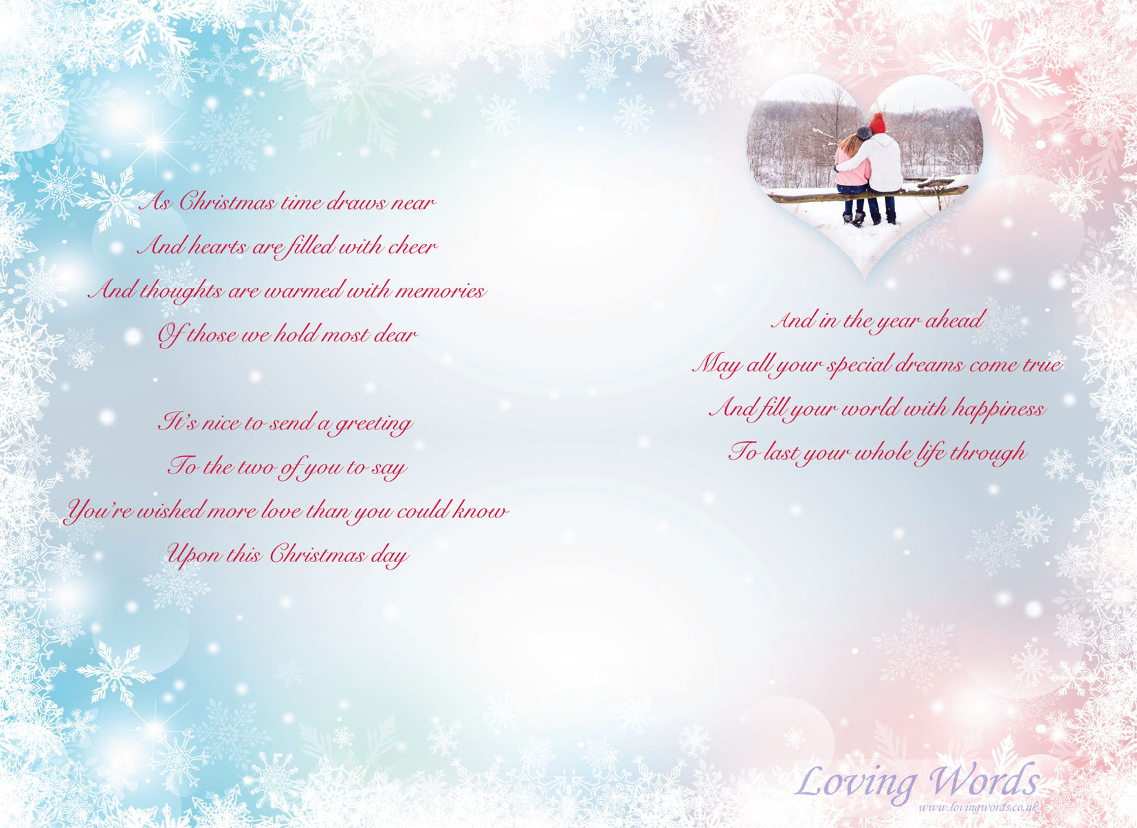 Daughter & Son in Law at Christmas | Greeting Cards by Loving Words