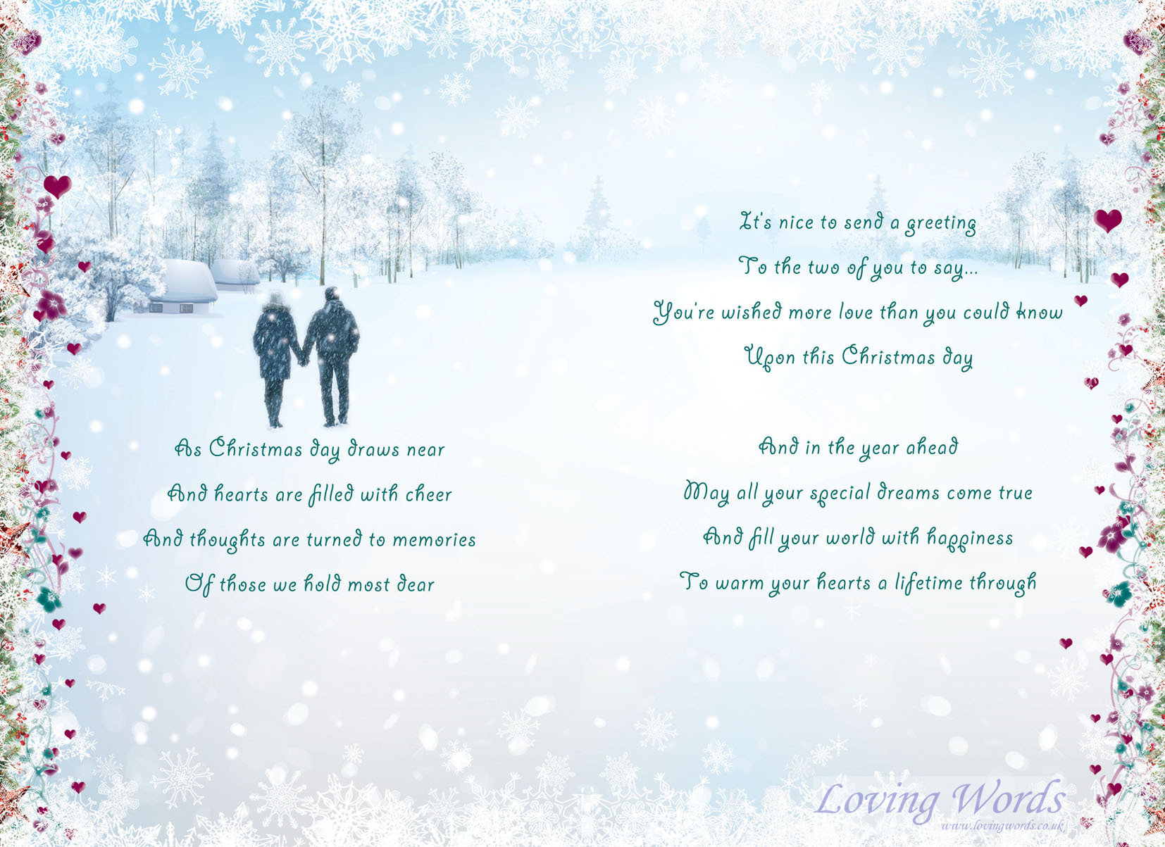 Son & Daughter in Law at Christmas | Greeting Cards by Loving Words