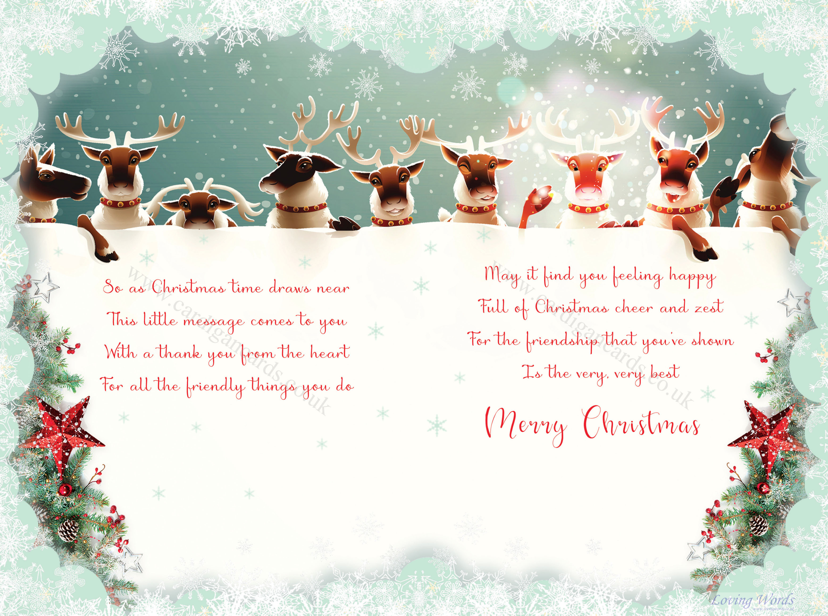 Our Friends at Christmas | Greeting Cards by Loving Words