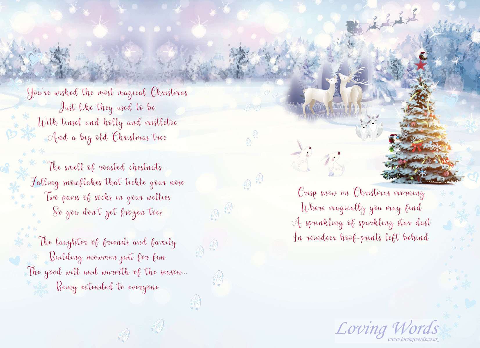 Wishing a Magical Christmas | Greeting Cards by Loving Words