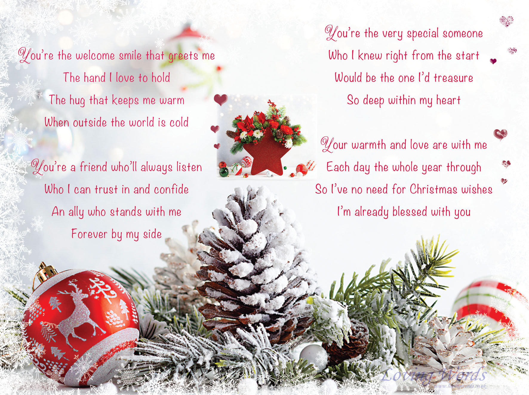 Wife with Love Christmas | Greeting Cards by Loving Words