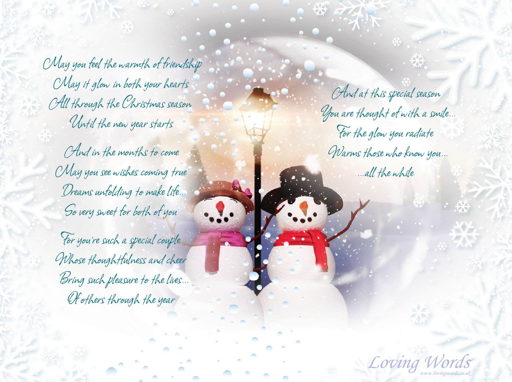 Two Special People at Christmas | Greeting Cards by Loving Words