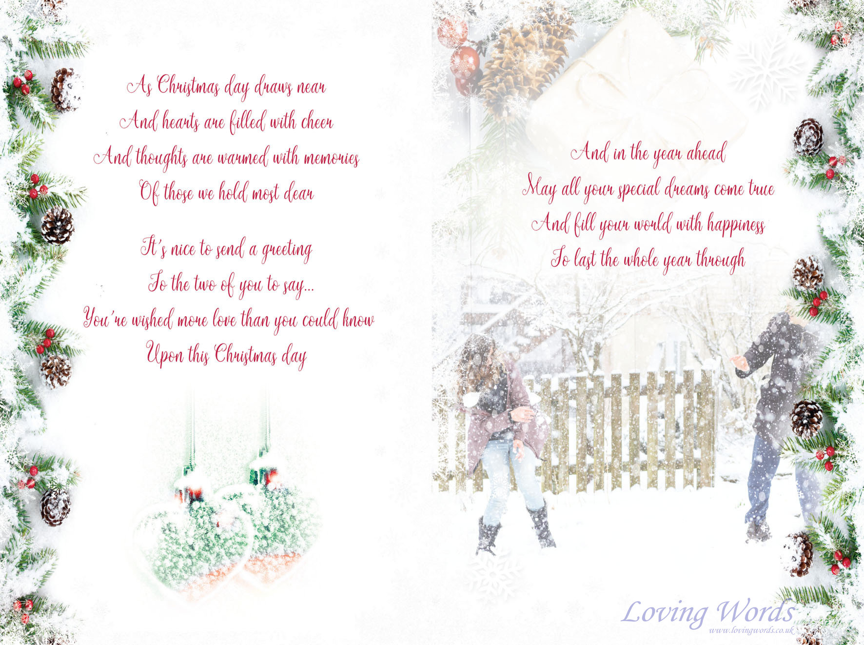 For a Special Grandson and Wife at Christmas | Greeting Cards by Loving ...