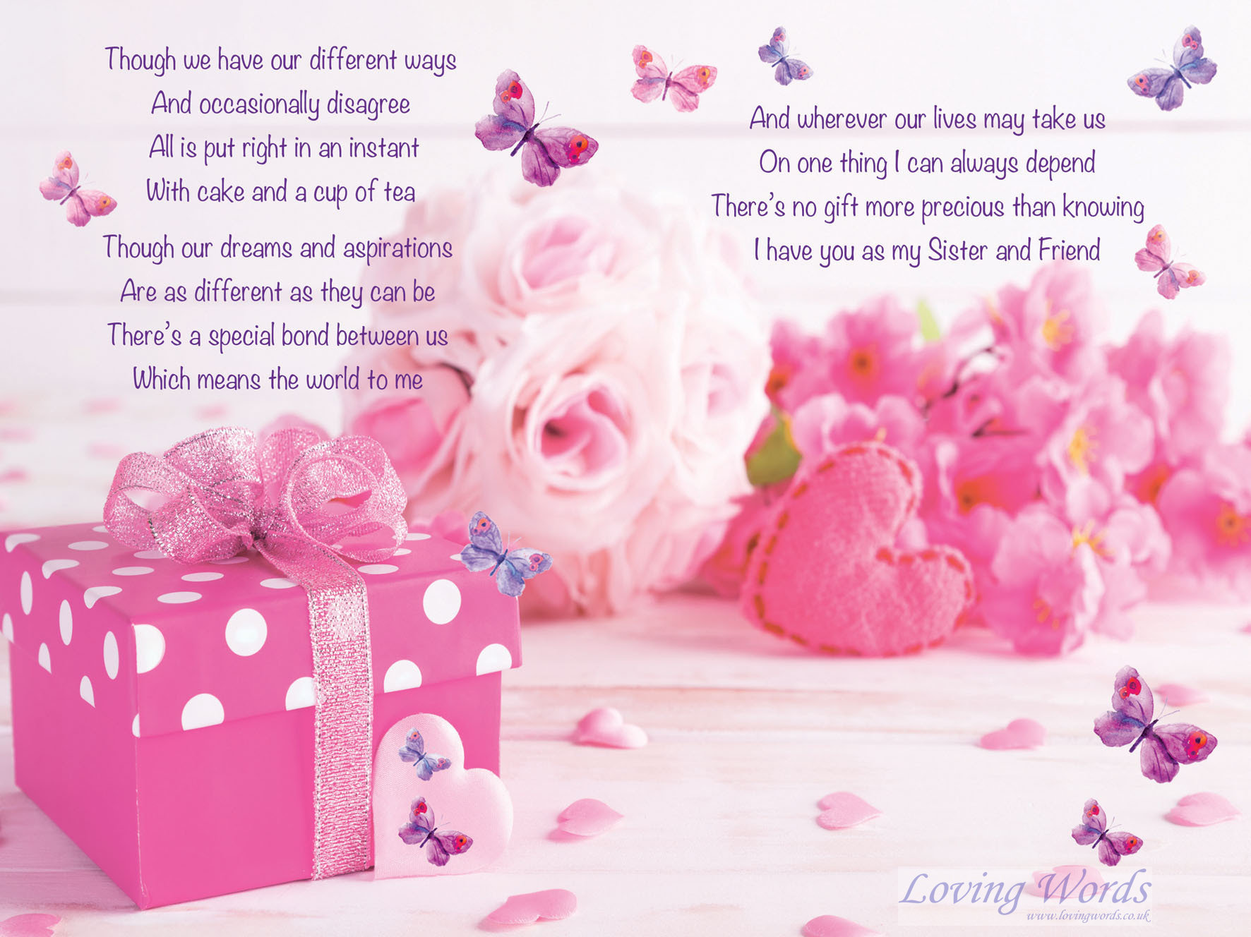 For you Sister on your 60th Birthday | Greeting Cards by Loving Words