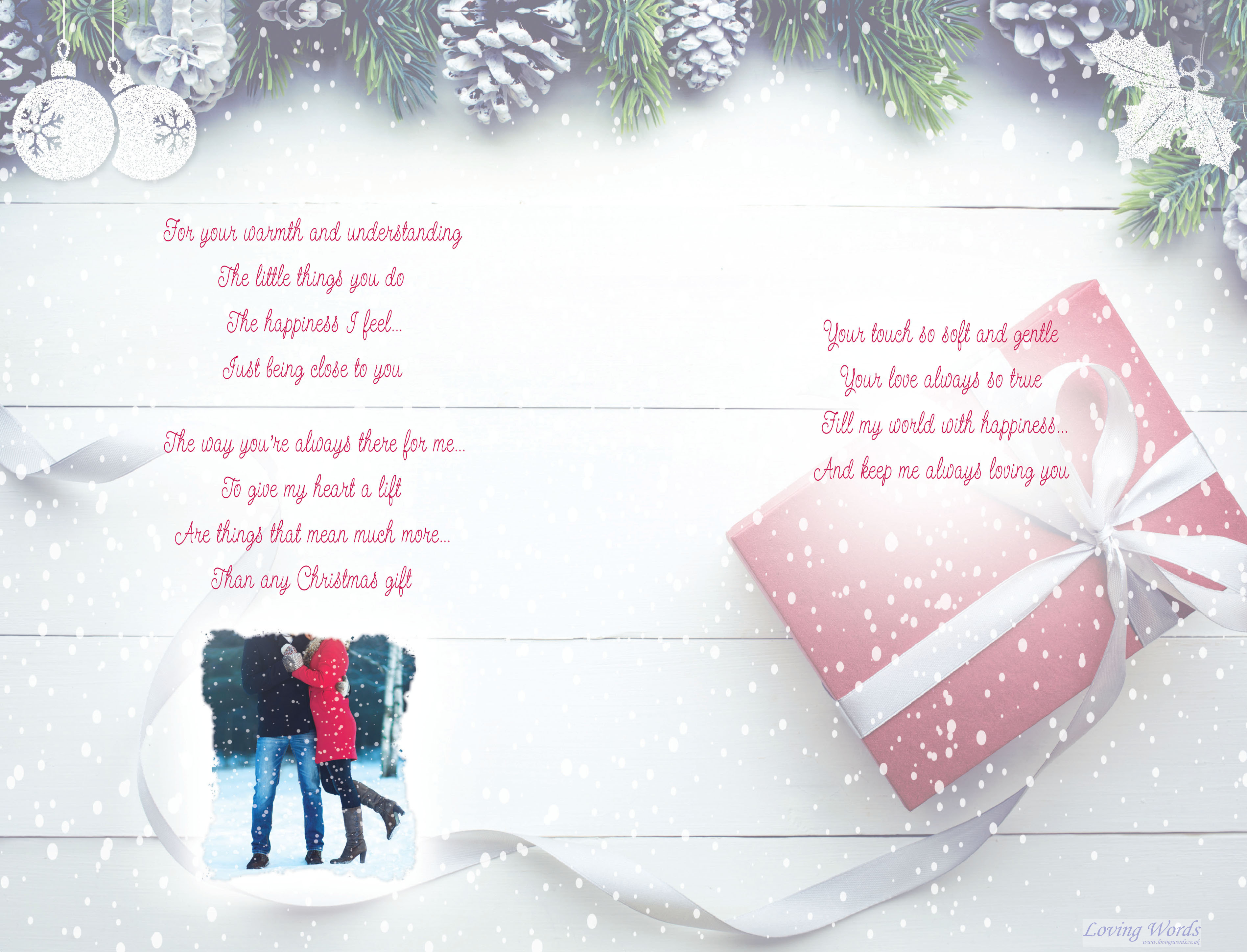 Wife at Christmas | Greeting Cards by Loving Words