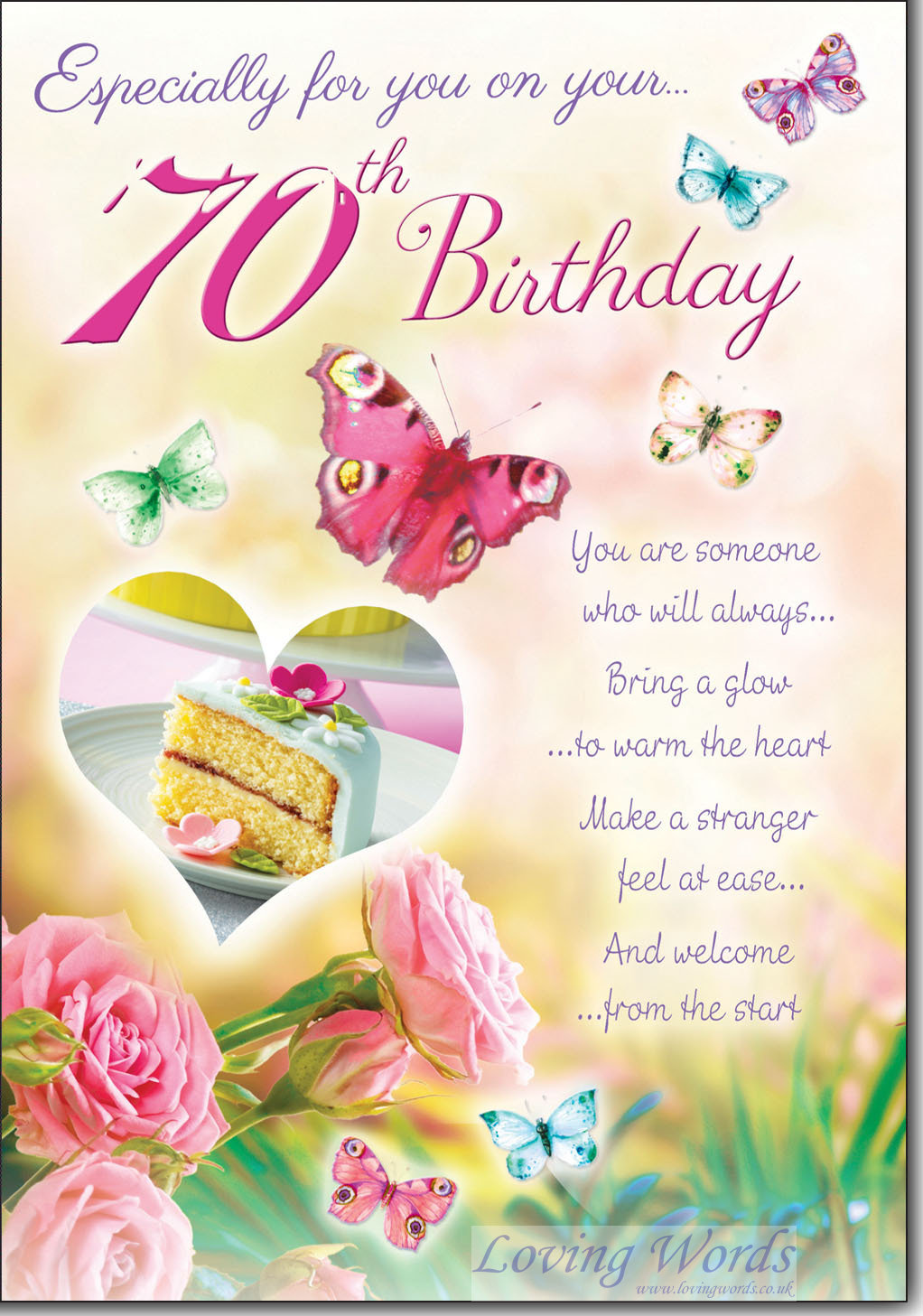 70th Birthday ( Especially for you on your... | Greeting Cards by ...