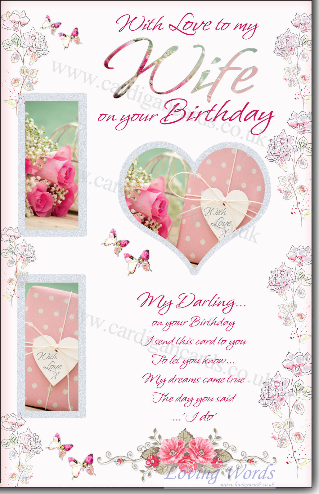 Wife With Love Birthday | Greeting Cards by Loving Words