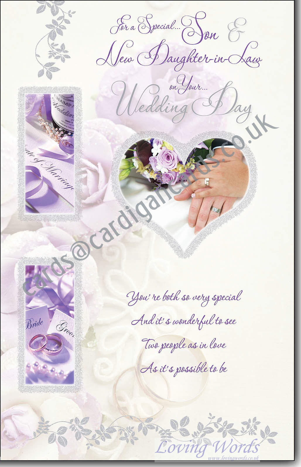 Son & Daughter Wedding Day | Greeting Cards by Loving Words