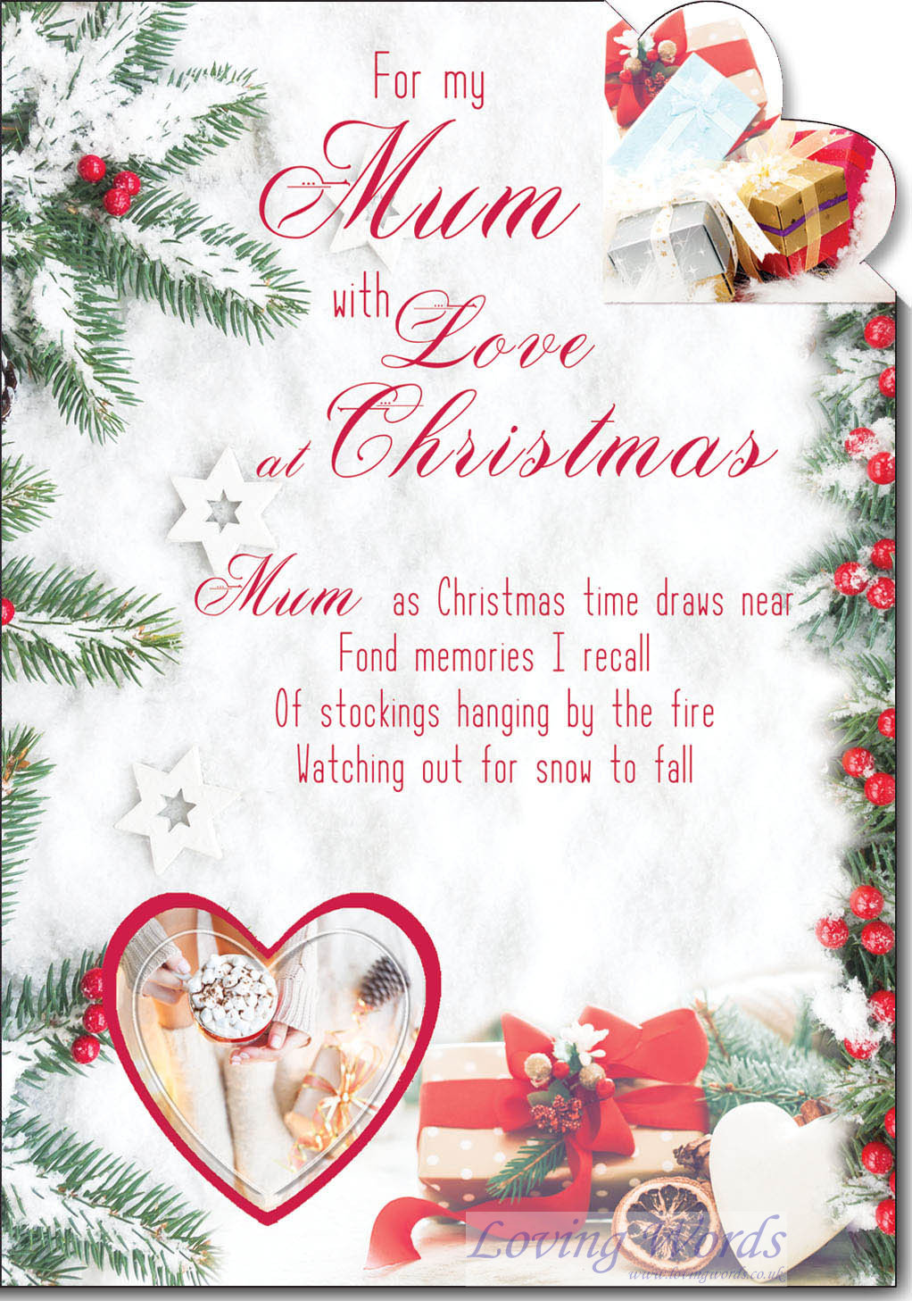 Mum with Love Christmas | Greeting Cards by Loving Words