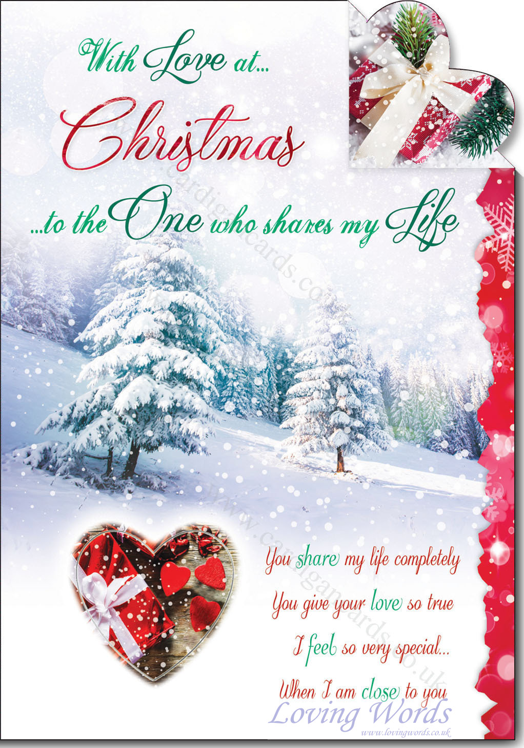 One who Shares Christmas | Greeting Cards by Loving Words