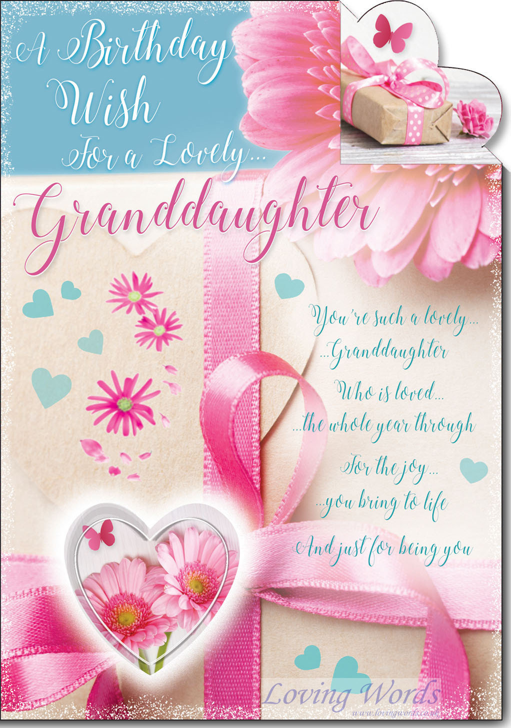 cute wonderful granddaughter birthday greeting card cards love kates ...