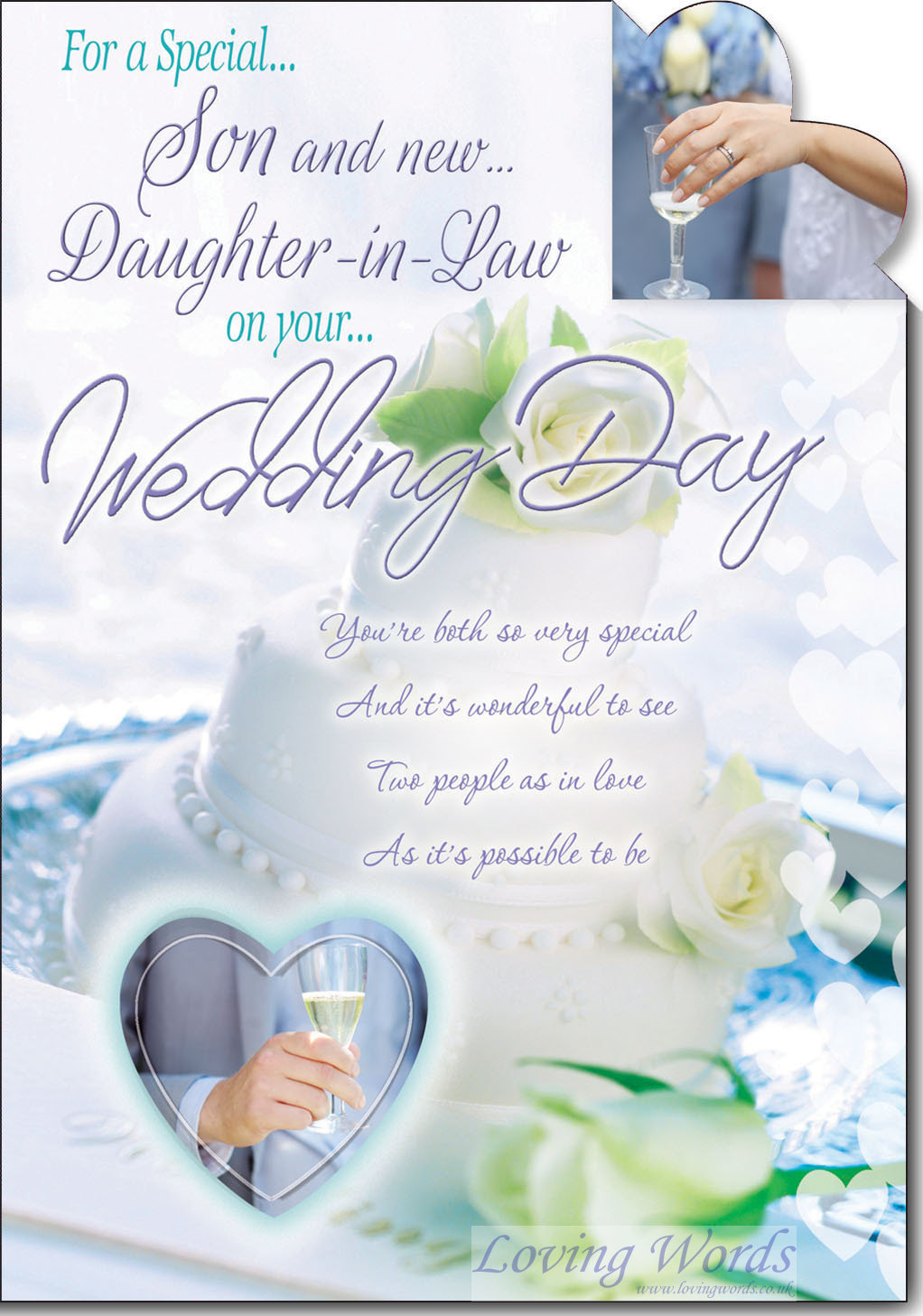 Son & New Daughter in Law Wedding | Greeting Cards by Loving Words
