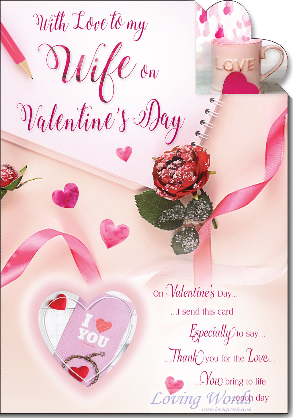 With Love To My Wife On Valentine s Day Greeting Cards By Loving Words