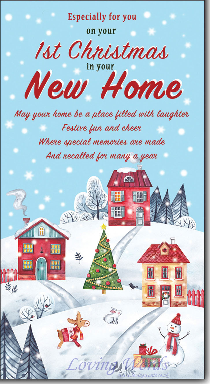 1st X-Mas New Home | Greeting Cards by Loving Words