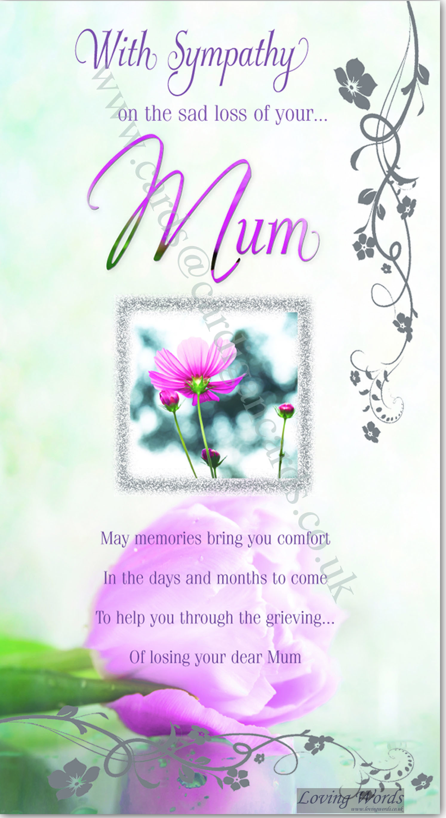 Sad Loss of your Mum | Greeting Cards by Loving Words