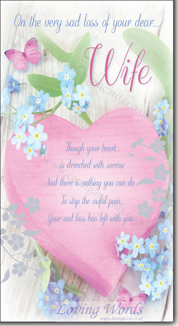 Loss of your Wife | Greeting Cards by Loving Words