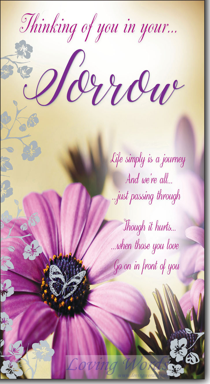 In your Sorrow | Greeting Cards by Loving Words