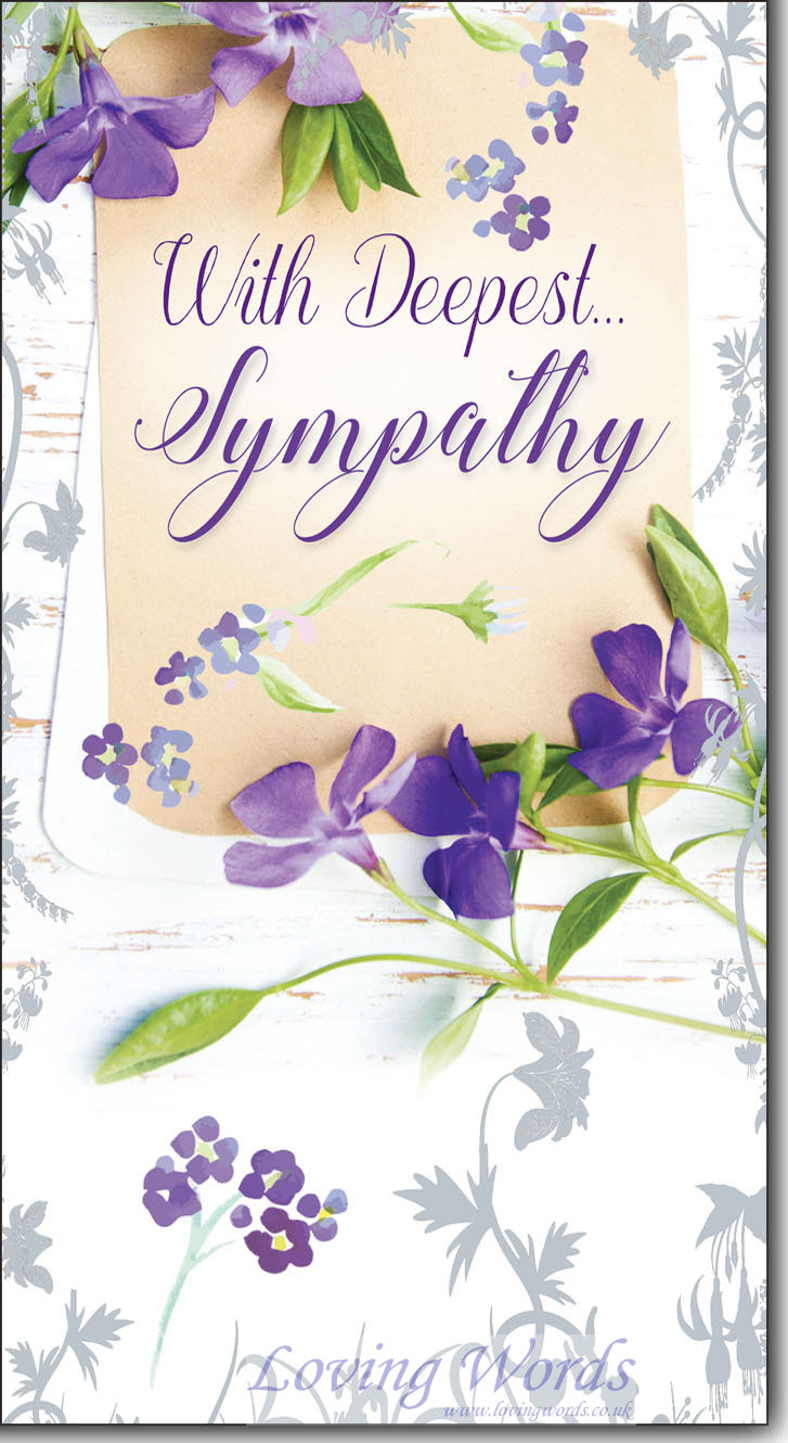 With Deepest Sympathy (Blank) | Greeting Cards by Loving Words