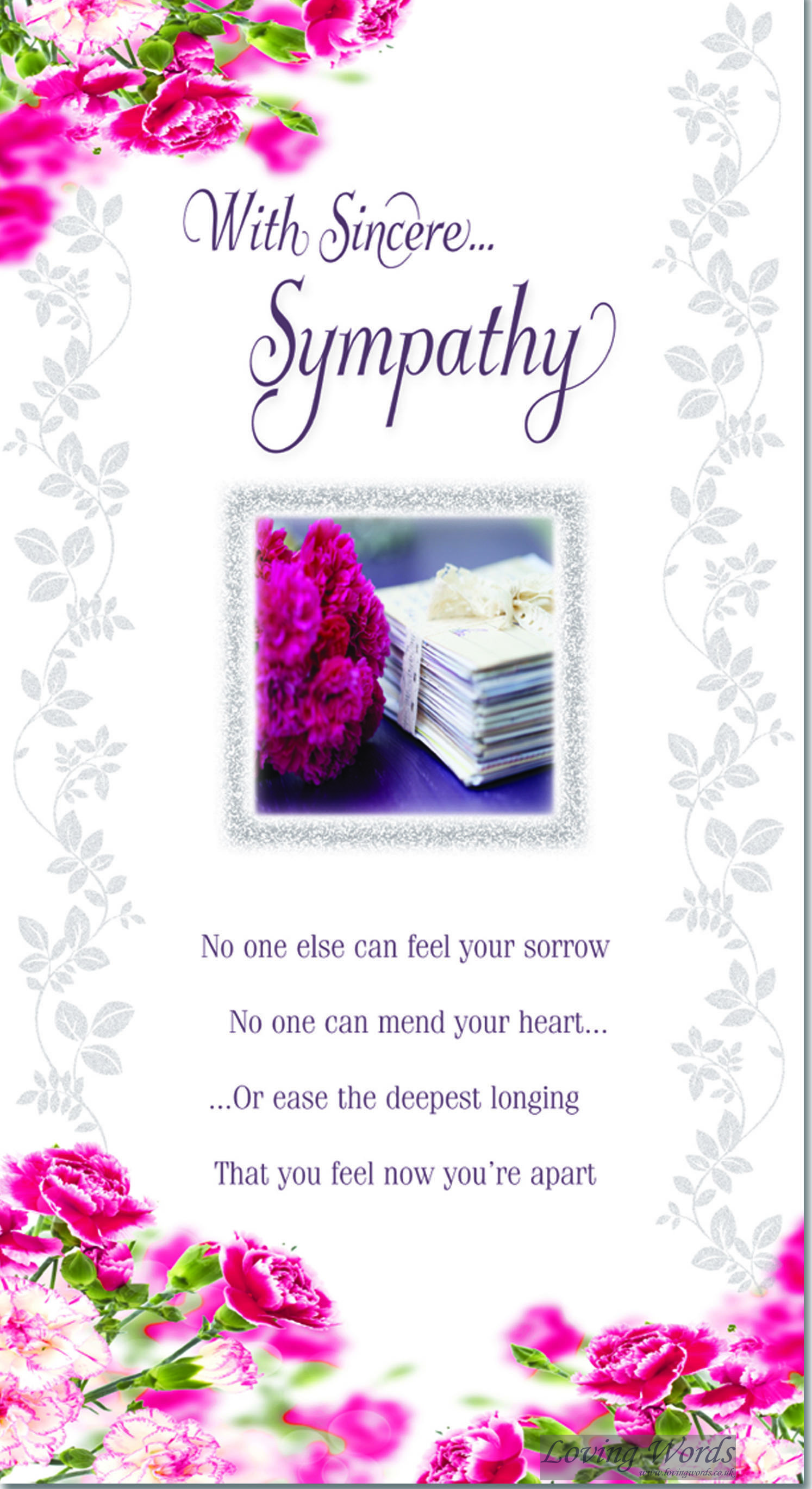 With Sincere Sympathy | Greeting Cards by Loving Words