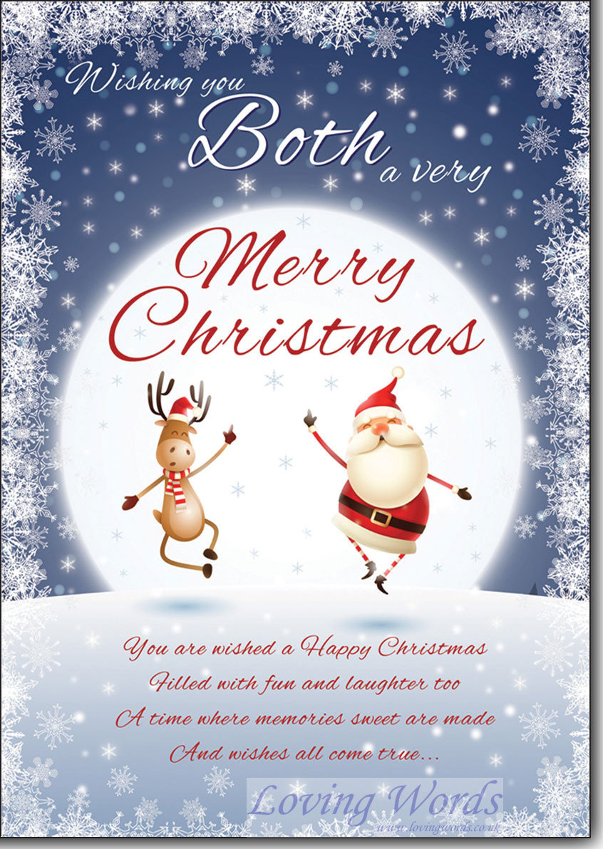 Both a Merry Christmas  Greeting Cards by Loving Words