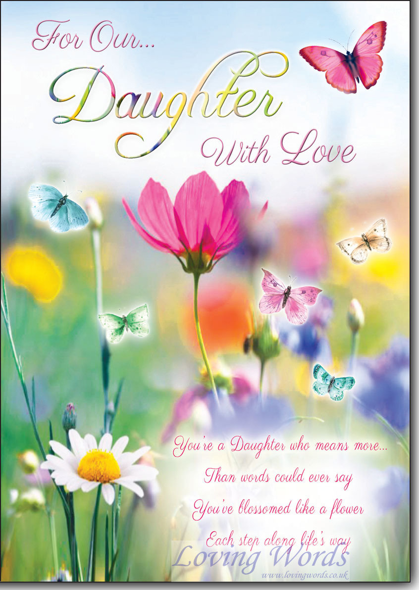 For Our Daughter with Love | Greeting Cards by Loving Words