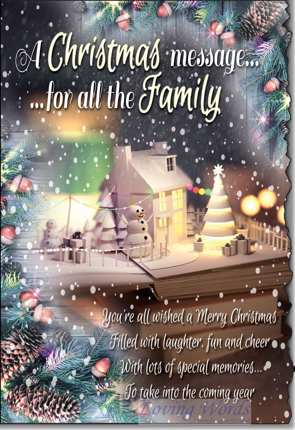 A Christmas Message for all the Family | Greeting Cards by Loving Words