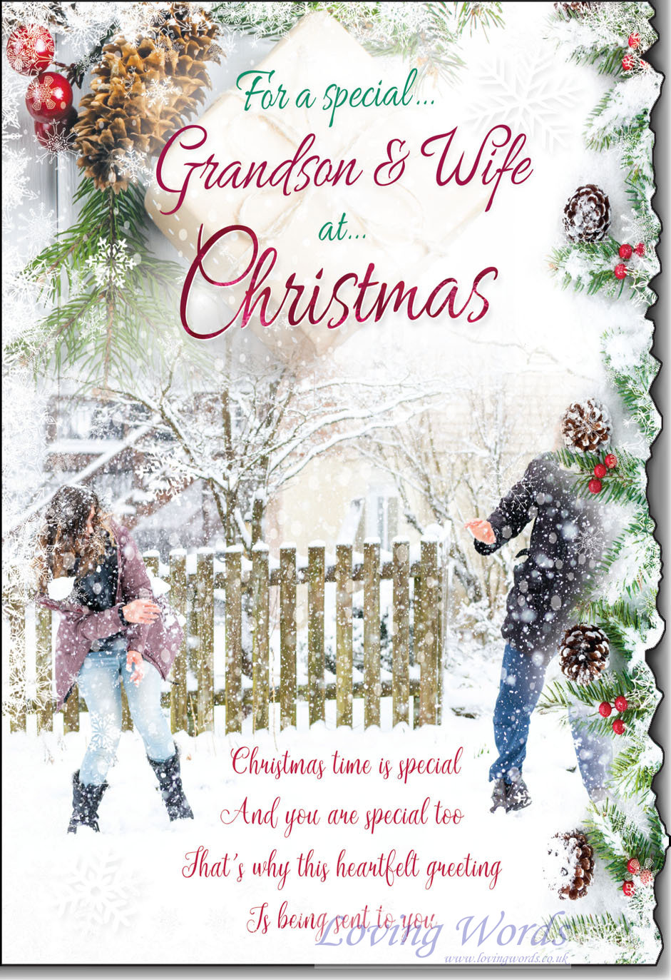 For a Special Grandson and Wife at Christmas | Greeting Cards by Loving ...