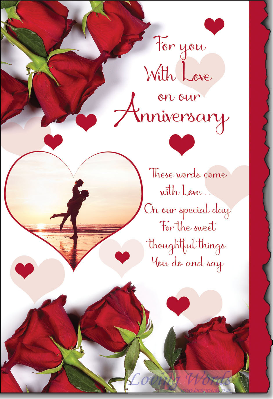 On Our Anniversary | Greeting Cards by Loving Words